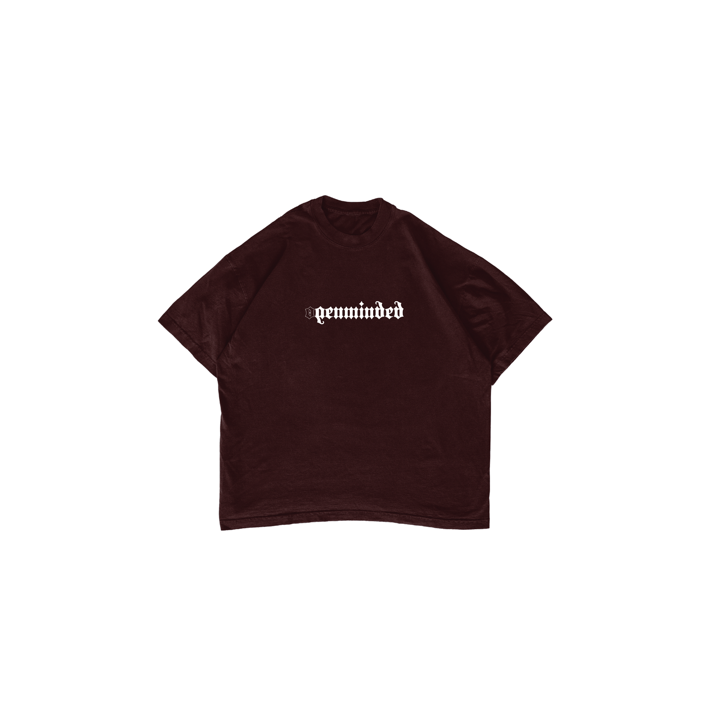 WHITE LOGO TEE (BROWN)
