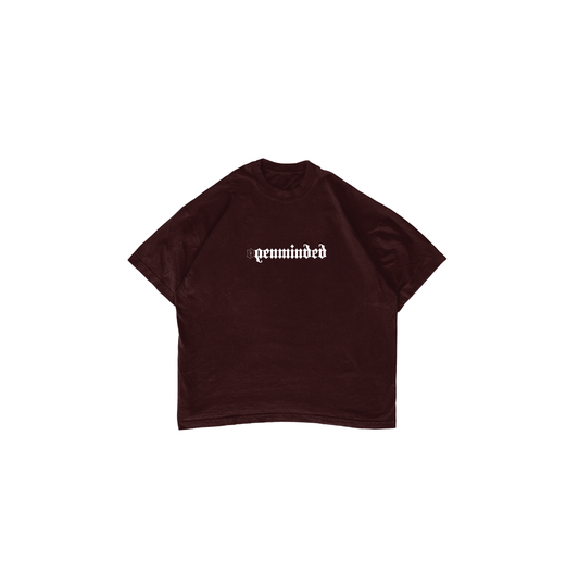 WHITE LOGO TEE (BROWN)